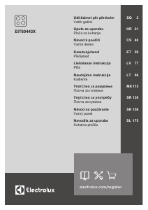 Rokasgrāmata Electrolux EIT60443X Plīts virsma