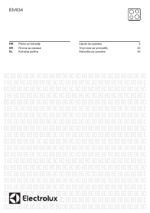 Priročnik Electrolux EIV634 Grelna plošča