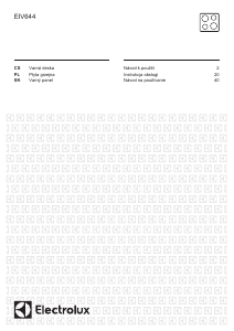 Manuál Electrolux EIV644 Varná deska