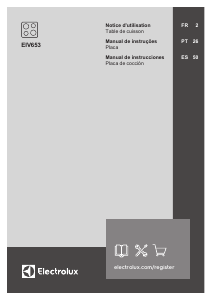 Manual Electrolux EIV653 Placa