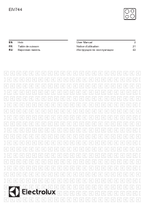 Руководство Electrolux EIV744 Варочная поверхность