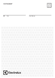 Manual Electrolux HOF650BMF Hob