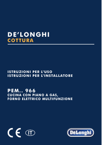 Manuale DeLonghi PEMX 966 Cucina