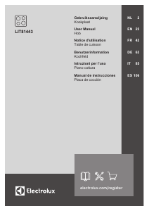 Manual de uso Electrolux LIT81443 Placa