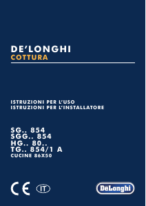 Manuale DeLonghi SGK 854 Cucina