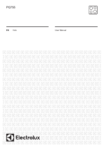 Handleiding Electrolux PQ755UOX Kookplaat