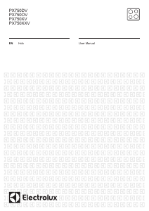 Handleiding Electrolux PX750DV Kookplaat