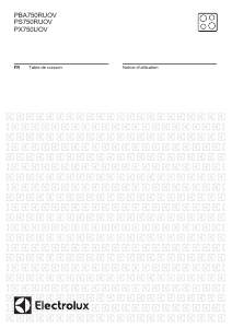 Mode d’emploi Electrolux PX750UOV Table de cuisson