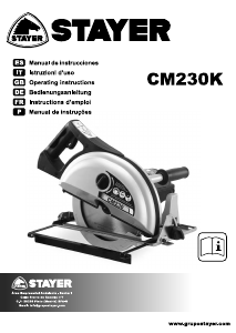 Handleiding Stayer CM 230 K Cirkelzaag