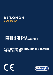 Manuale DeLonghi PVC 30 TC Piano cottura