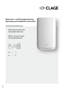 Manual Clage SX 80 Boiler