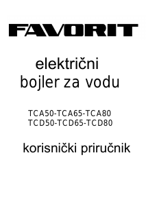 Priručnik Favorit TCD65 Bojler