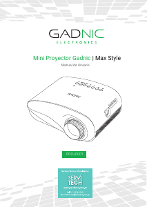 Manual de uso Gadnic PROJ0001 Proyector