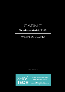 Manual de uso Gadnic TOCADIS3 Giradiscos