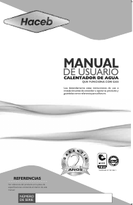 Manual de uso Haceb JSQ25-10BV Caldera de gas