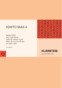 Handleiding Klarstein 10036453 Ignito Max 4 Kookplaat