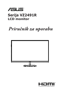 Priručnik Asus VZ249HEG1R LCD zaslon
