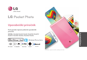 Priročnik LG PD239G Pocket Photo Tiskalnik fotografij