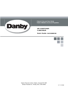 Mode d’emploi Danby DAC050MB1GB Climatiseur