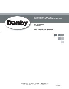 Mode d’emploi Danby DAC060EB2GDB Climatiseur