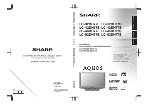 Käyttöohje Sharp AQUOS LC-32DH77E Nestekidetelevisio