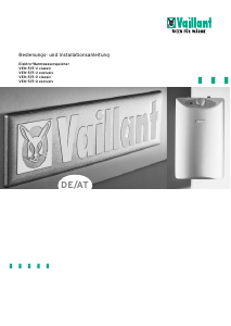 Bedienungsanleitung Vaillant VEN 5/5 O exclusiv Warmwasserspeicher