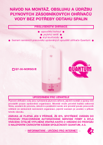 Manuál Quantum Q7-30-NORSO/E Bojler