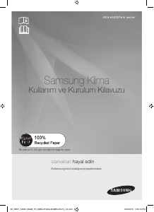 Kullanım kılavuzu Samsung AR12HSSFCWK/SK Klima