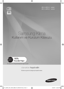 Kullanım kılavuzu Samsung AR12JSFNCWKNSK Klima