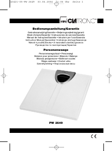 Manual Clatronic PW 2649 Scale