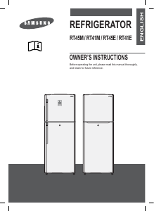 Manual Samsung RT47MASW Fridge-Freezer