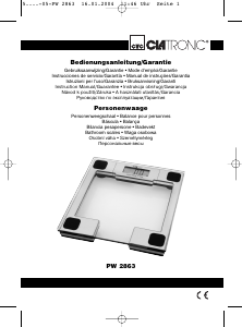 Manual Clatronic PW 2863 Scale