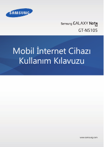 Kullanım kılavuzu Samsung GT-N5105 Galaxy Note Tablet