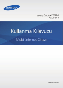 Kullanım kılavuzu Samsung SM-T312 Galaxy Tab 3 Tablet