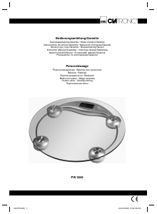 Manual Clatronic PW 3049 Scale