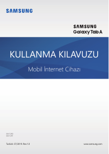 Kullanım kılavuzu Samsung SM-T297 Galaxy Tab A Tablet