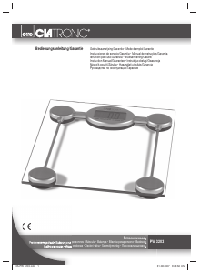 Manual Clatronic PW 3203 Balança