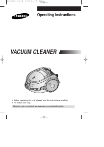 Manual Samsung SC7215 Vacuum Cleaner