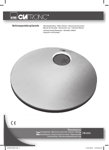 Manual Clatronic PW 3370 Scale