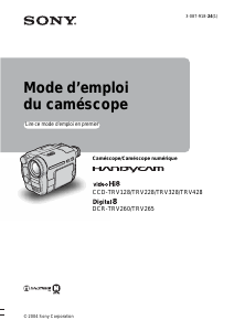 Mode d’emploi Sony DCR-TRV260 Caméscope