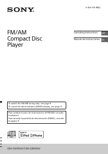 Manual de uso Sony CDX-G3050UV Radio para coche