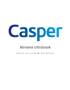 Kullanım kılavuzu Casper Nirvana CBA.3317-4C00V Dizüstü bilgisayar