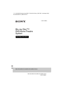 Manual Sony BDV-E6100 Home Theater System