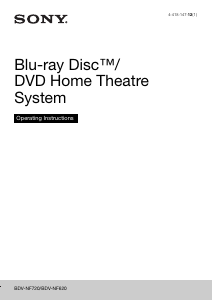 Handleiding Sony BDV-NF720 Home cinema set