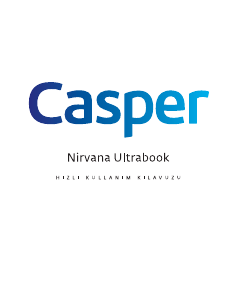 Kullanım kılavuzu Casper Nirvana CBA.3317-8C00V Dizüstü bilgisayar