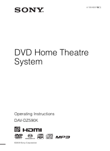 Manual Sony DAV-DZ590K Home Theater System