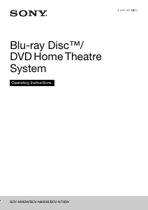 Manual Sony BDV-N890W Home Theater System