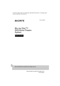 Mode d’emploi Sony BDV-E4100 Système home cinéma