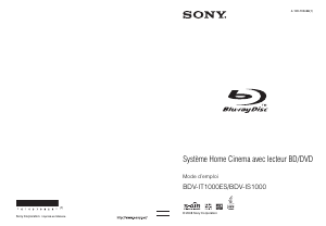 Mode d’emploi Sony BDV-IS1000 Système home cinéma