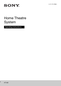 Handleiding Sony HT-M2 Home cinema set